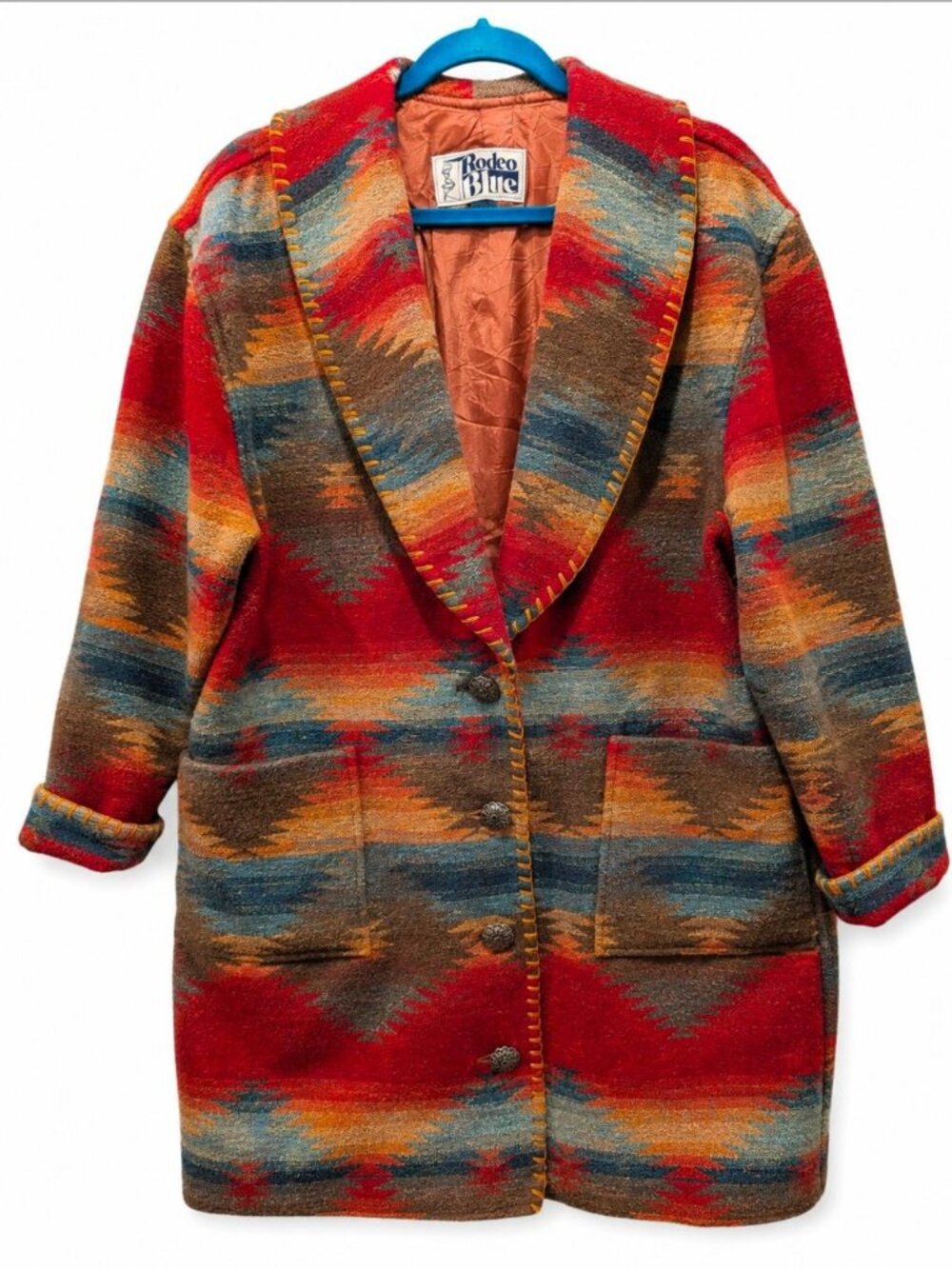 Rodeo Blue Women's Multi Colored Tapestry Jacket